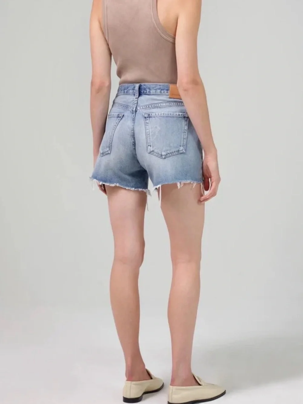 Citizens of Humanity Light Blue Vintage Wash Denim Shorts — Annabelle Long